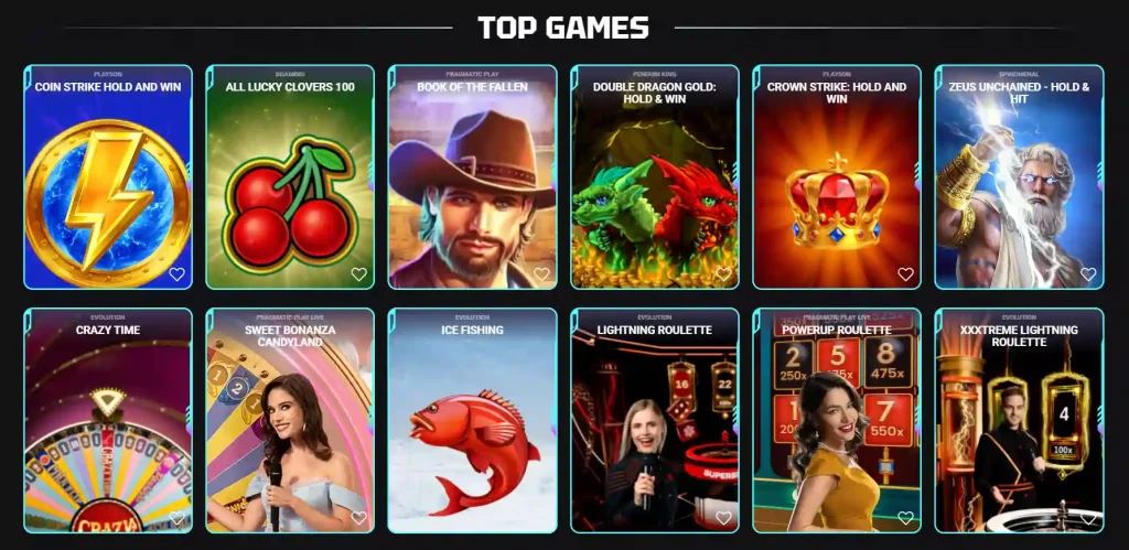 Needforslots Casino Top Spiele Auswahl mit Slots wie Book of the Fallen und Zeus Unchained sowie Live Games